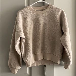 Everlane Renew Fleece Sweatshirt in Oat